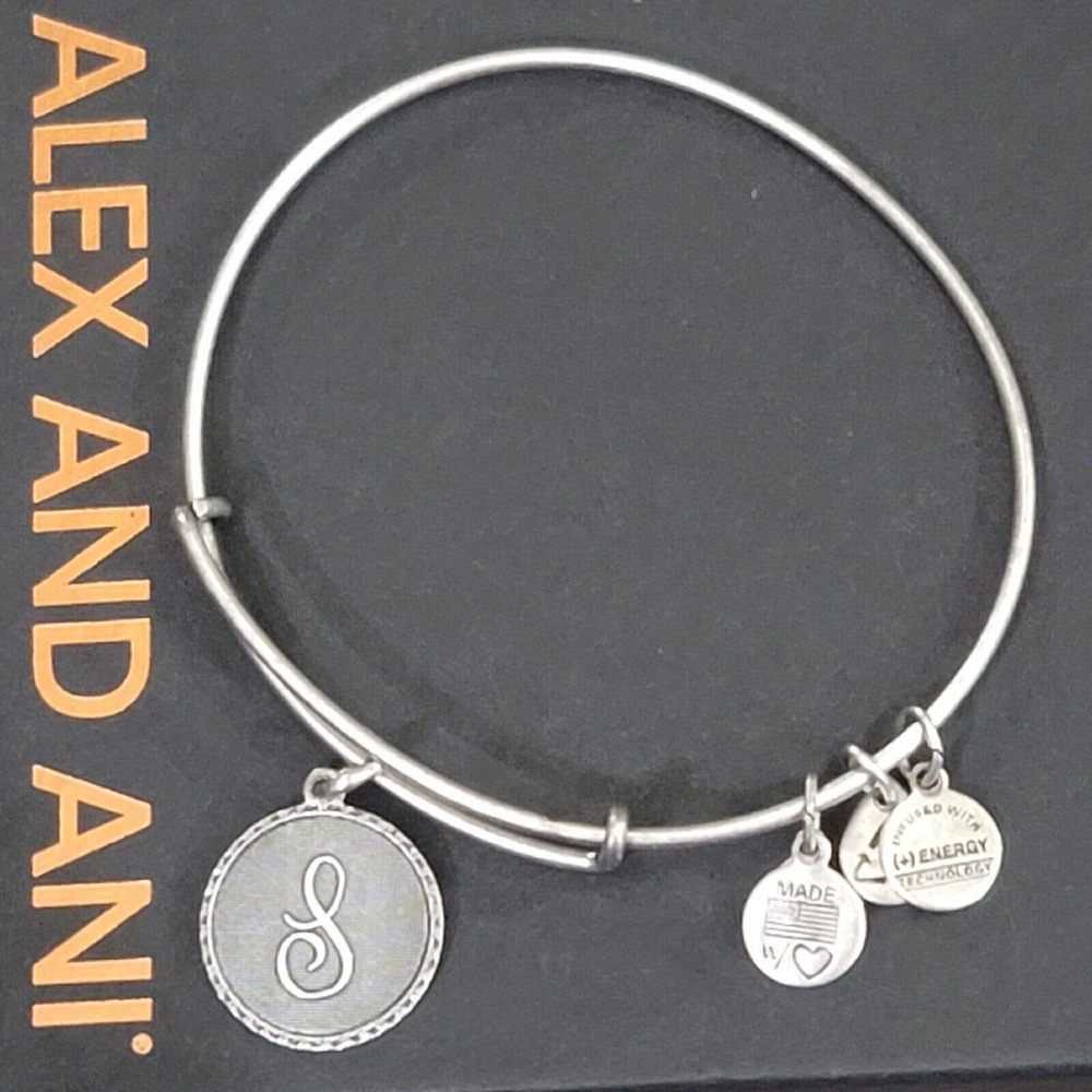 Alex And Ani Letter S Initial Charm Bracelet